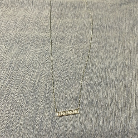 Silver bar necklace - Picture 1 of 2